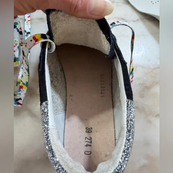 Golden Goose Superstar Corduroy Print Sneaker with Swarovski Crystal Details - Picture 2 of 6